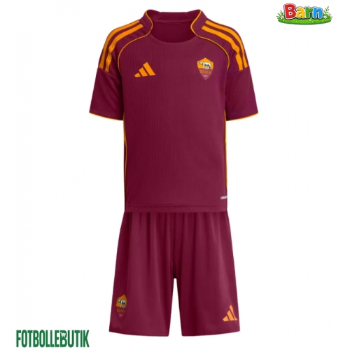 AS Roma Hemmaställ Barn 2025-26 Kortärmad (+ Korta byxor)